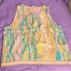 COOGI Pastel Knit Tank Top